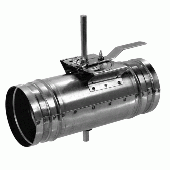 KSK-100 - regulační klapka s kovovým ovládáním, 100mm