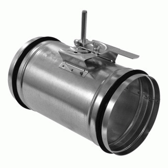 KRT-K-160 - těsná regulační klapka, kovové ovládání, 160mm KRT-K-160 - těsná regulační klapka, kovové ovládání, 160mm