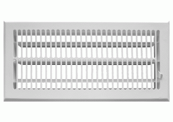 SVR-D 356x102 - kovová mřížka s regulací, bílá