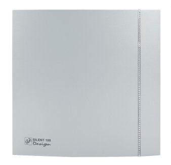 SILENT 100 DESIGN CZ SWAROVSKI SILVER - spätná klapka, guľôčkové ložiská, tichý chod
