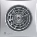 Ventilátor do kúpeľne SILENT 100 SILVER CZ - spätná klapka, guľôčkové ložiská, tichý chod