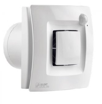 Ventilátor SILENT DUAL 200 - BOOST / pohyb. čidlo + dobeh / trvalá prevádzka